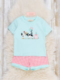 Barnyard Balloon Embroidered Outfit