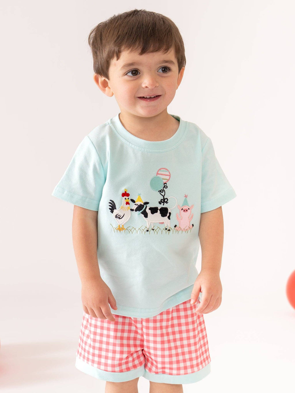Barnyard Balloon Embroidered Outfit