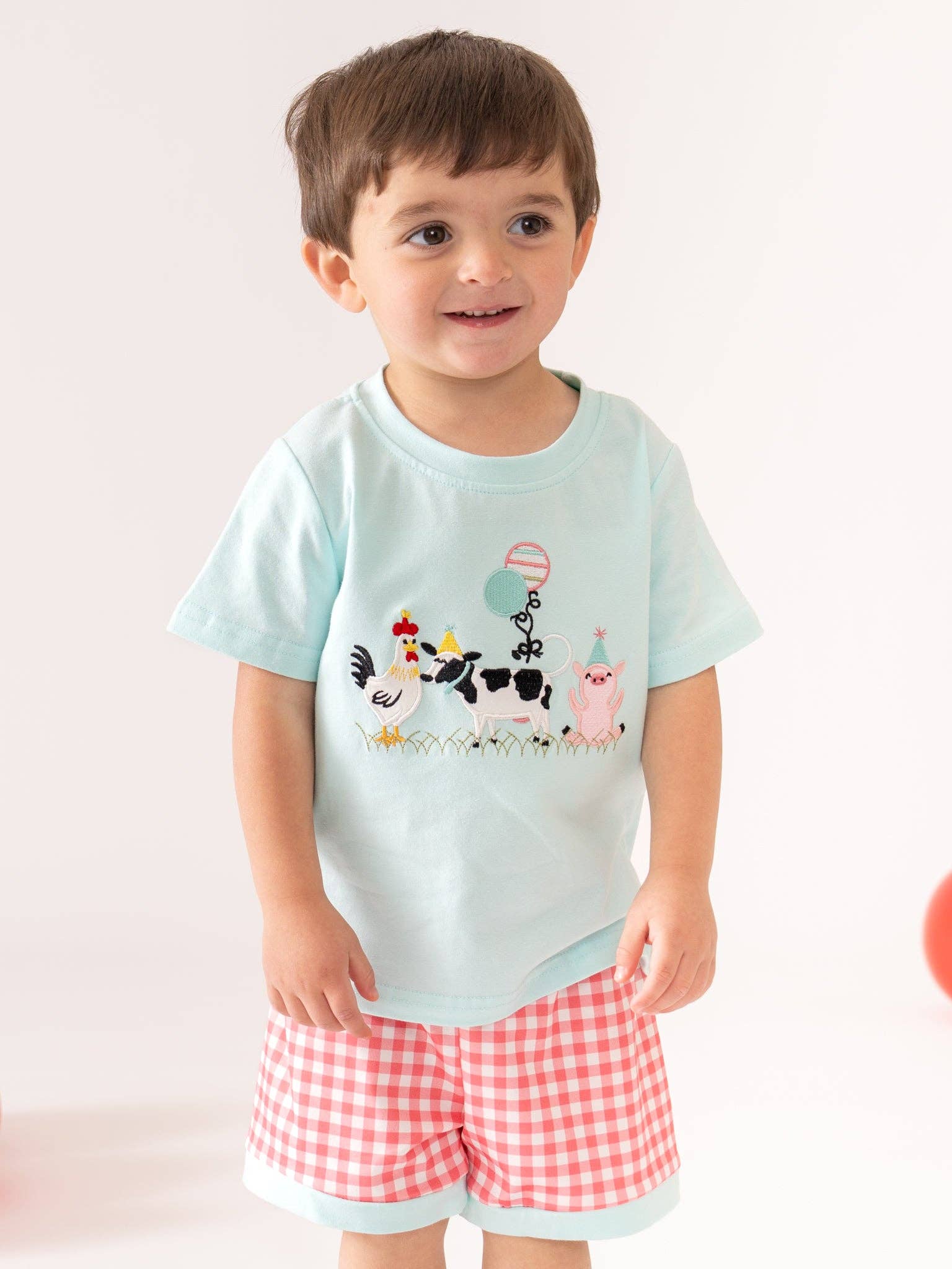 Barnyard Balloon Embroidered Outfit