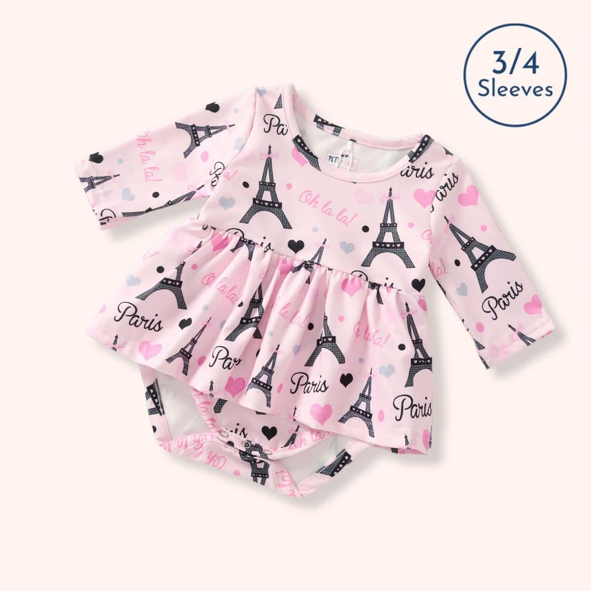 Pete + Lucy Paris Oh La La! Girl Infant Romper