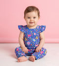 Pete + Lucy Meow Magic Girl Infant Romper