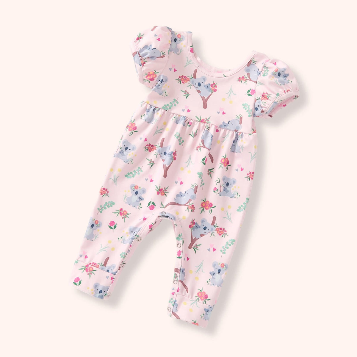 Pete & Lucy Koala Cuddles Girl Infant Romper