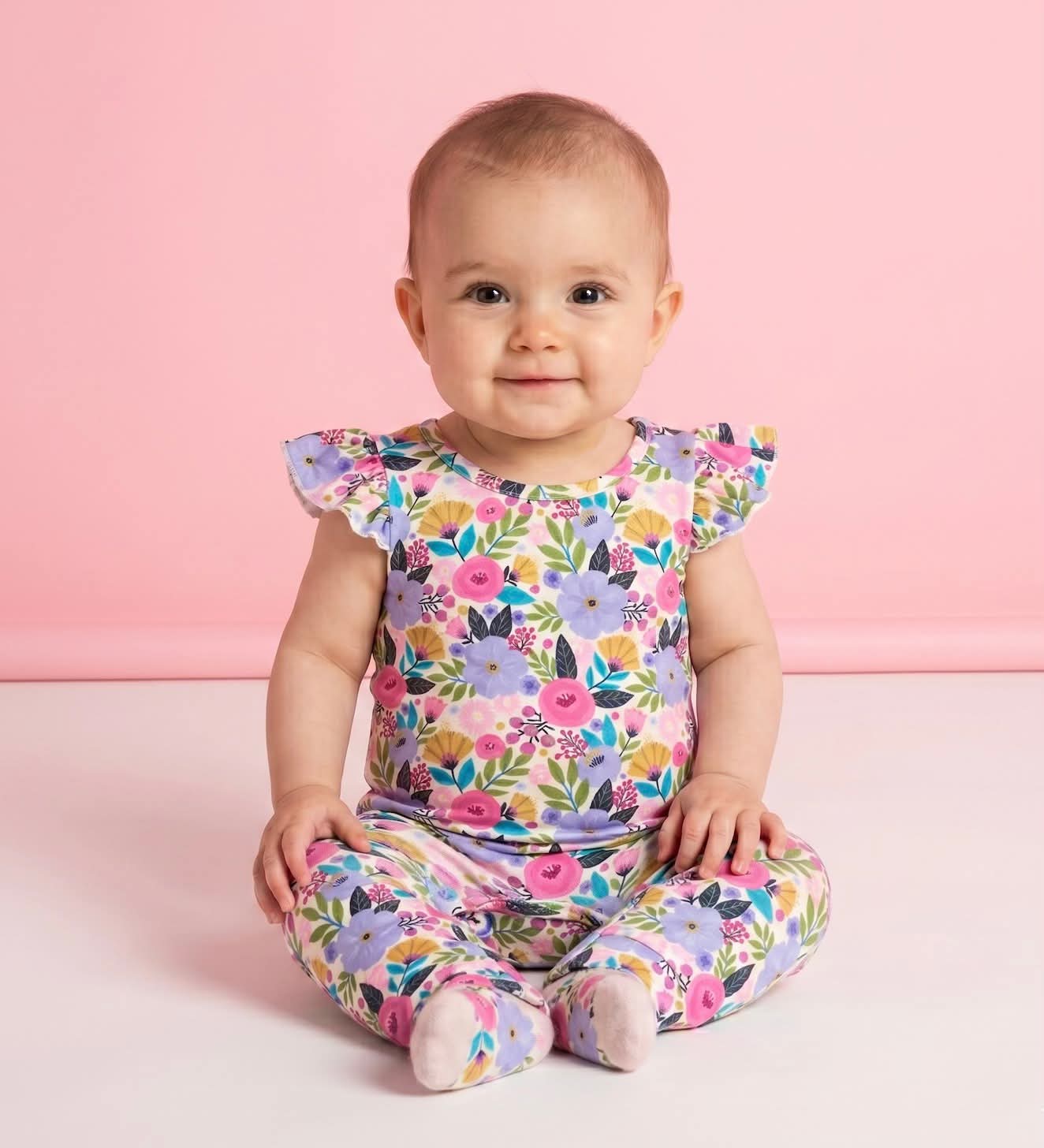 Pete + Lucy Garden Party Infant Romper