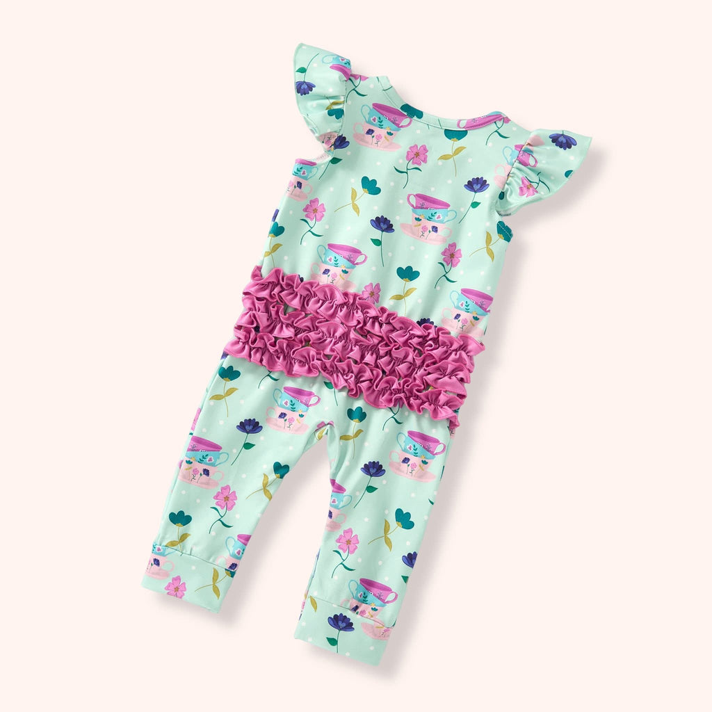 Pete +Lucy Tea Party Girl Infant Romper