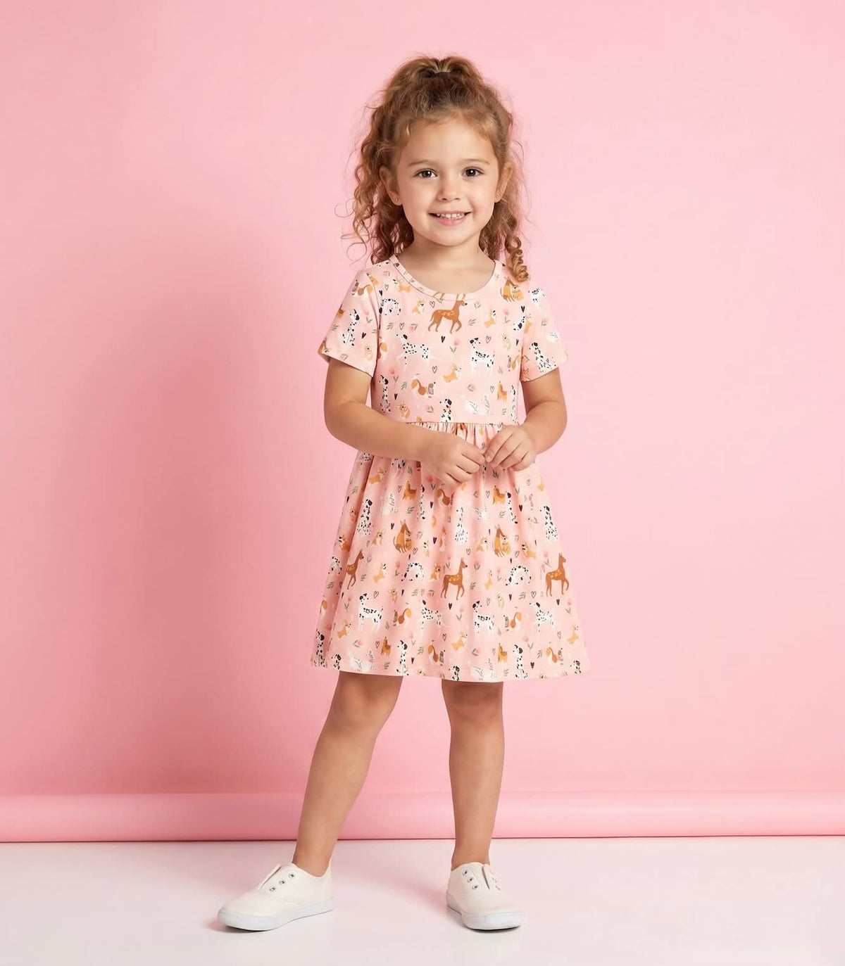 Pete + Lucy Playful Paws Girl Dress