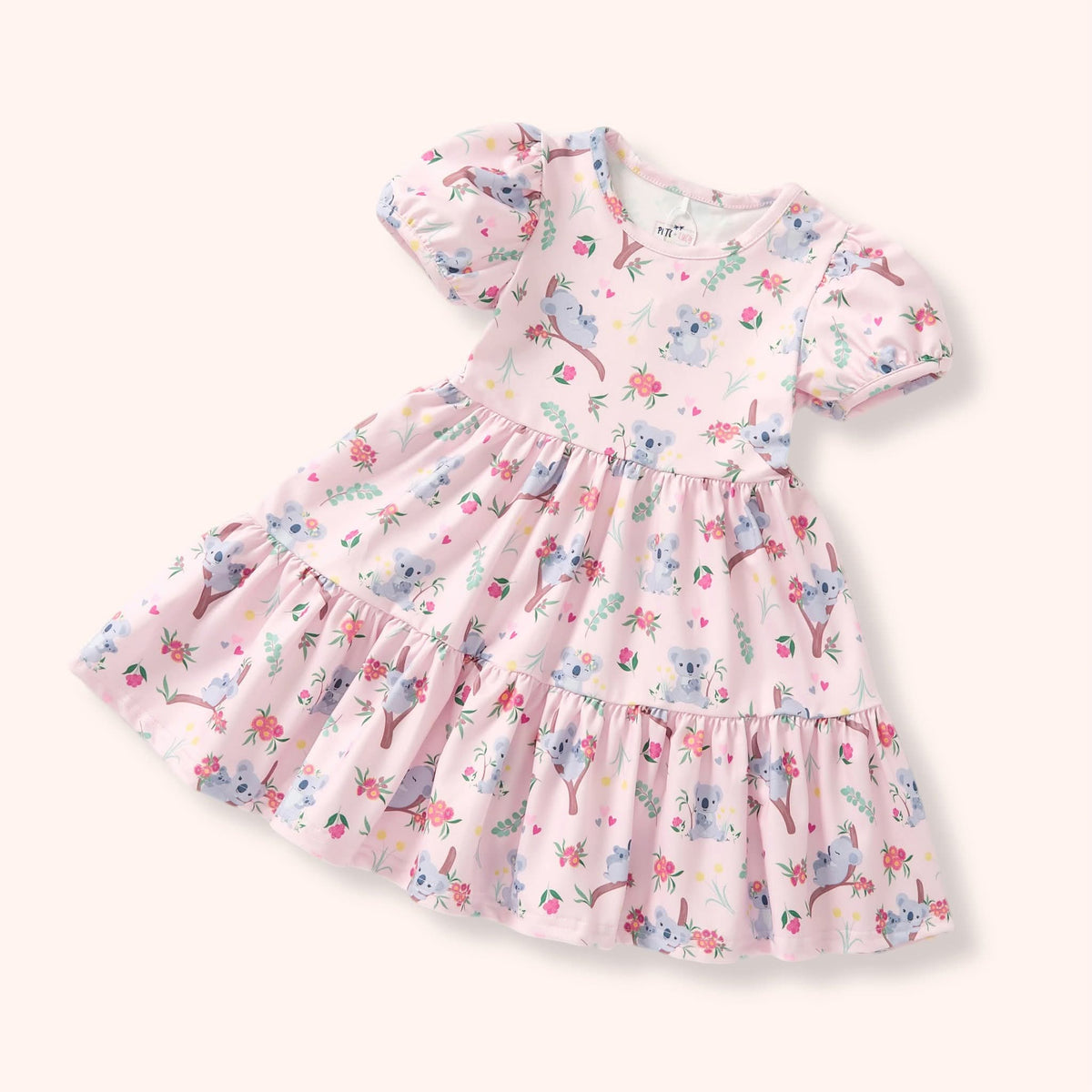 Pete + Lucy Koala Cuddles Girl Dress